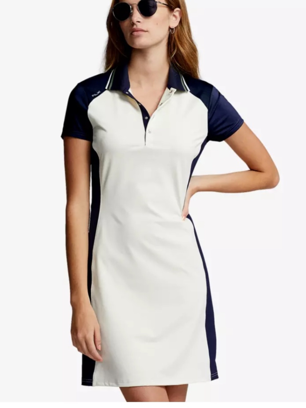 RXL Ralph Lauren Color Block A line Polo Short sleeve Golf Dress XL